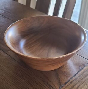 Mid Century Kustom Kraft wood bowl 7" diameter